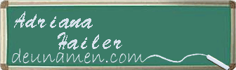 Adriana Hailer Visitenkarte